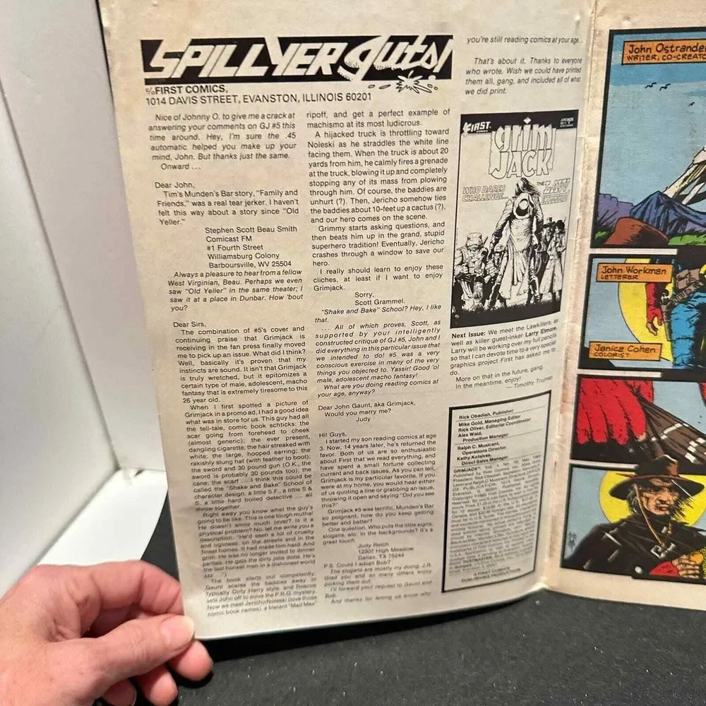First Comics‎ Grim Jack 10 Comic Book Michael Moorcock Elric Limited Series